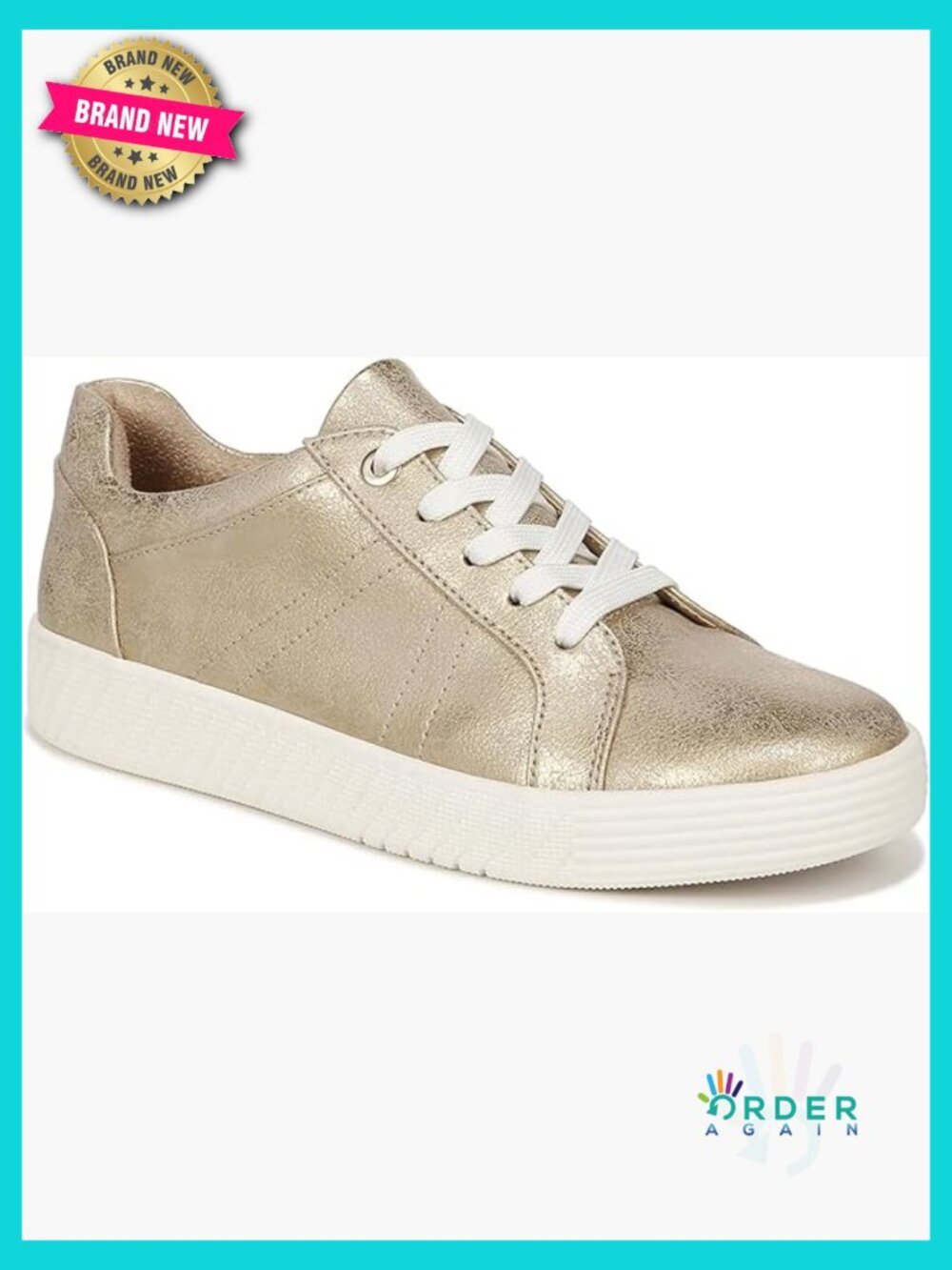 Lace Up Fashion Sneakers Sporty Memory Foam Arch Support Lightweight